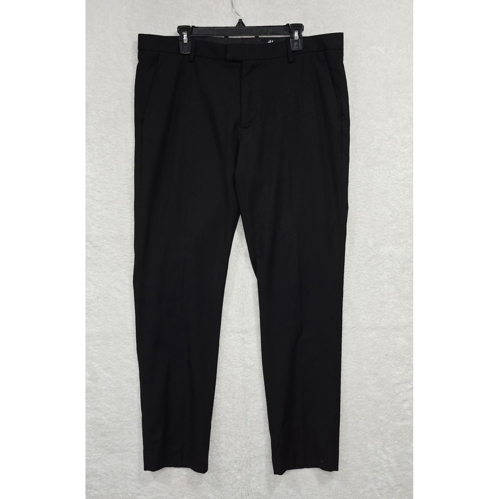 H&M Men's Black Slim Fit Suit‎ Dress Pants Size 40R